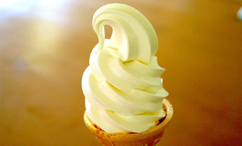 味噌チーズソフトクリームの写真